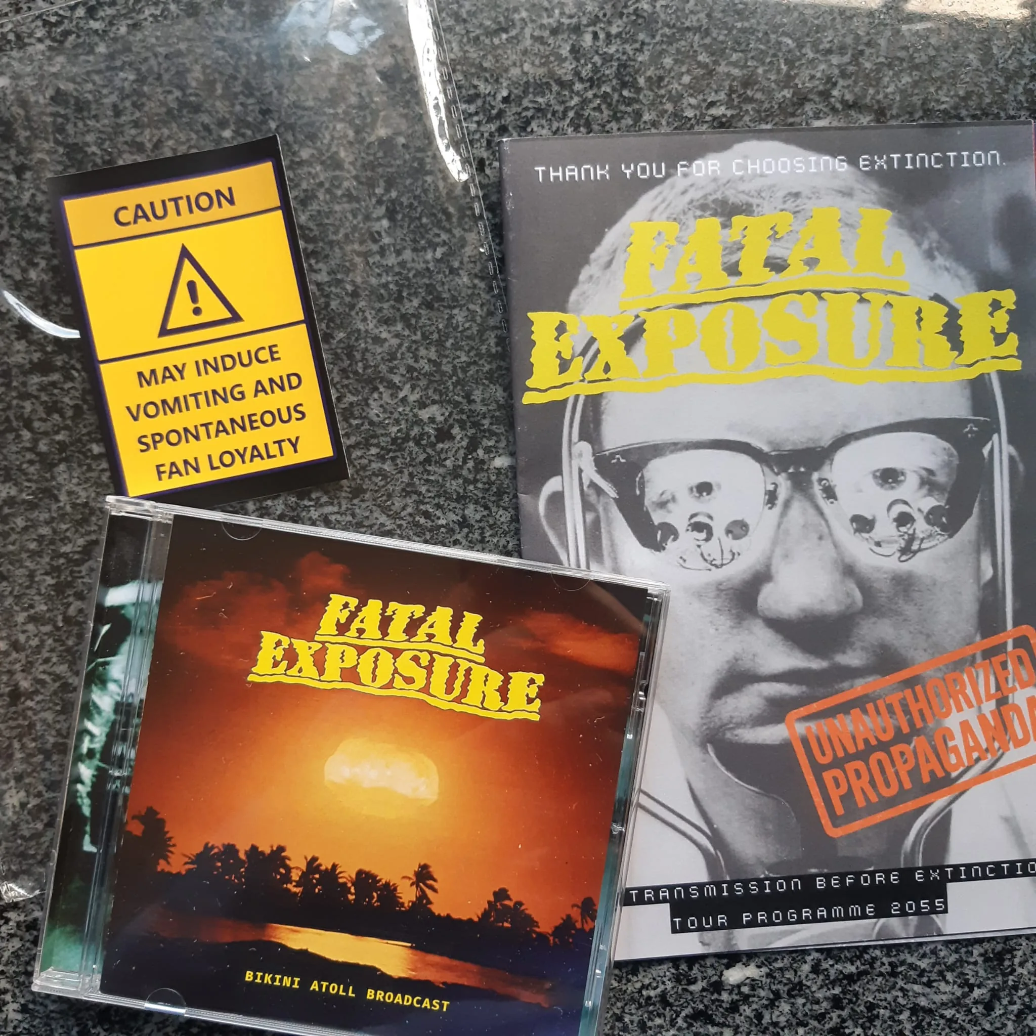 Disc and booklet, Bikini Atoll Broadcast, exhibit 1