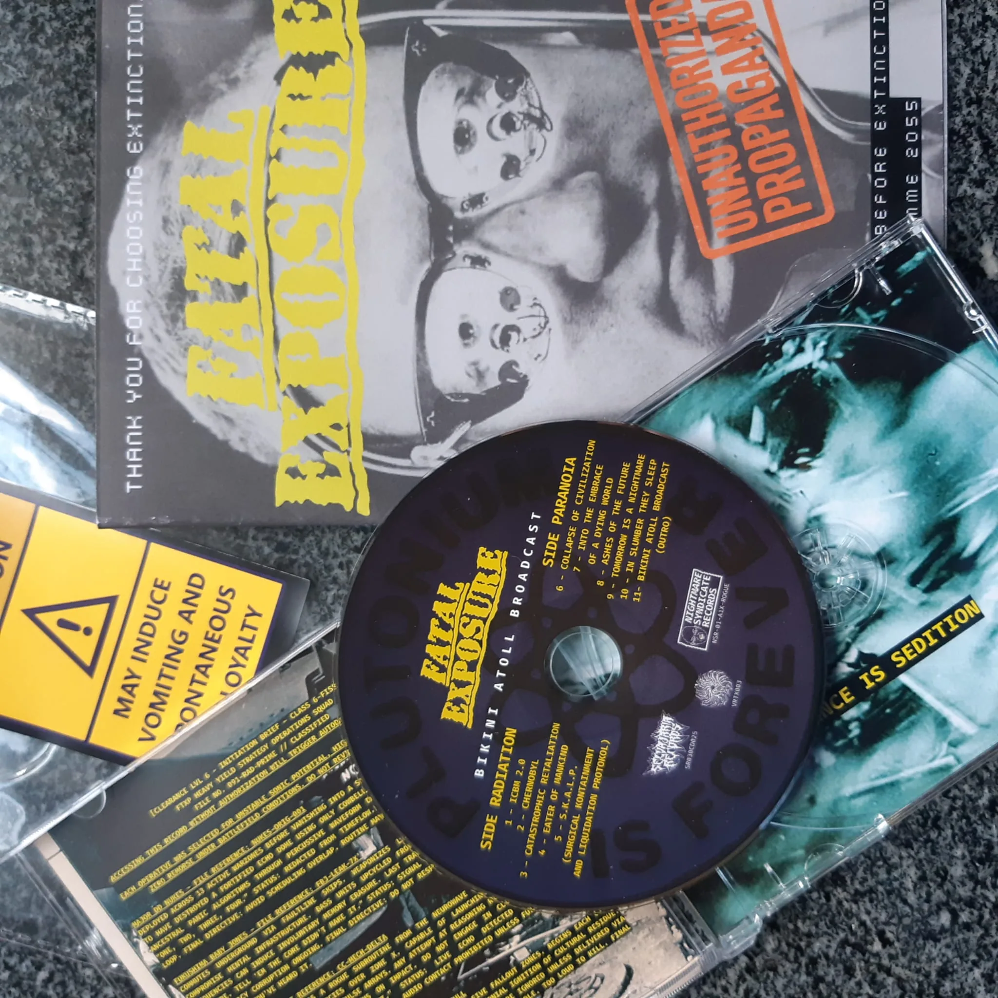 Disc and booklet, Bikini Atoll Broadcast, exhibit 2