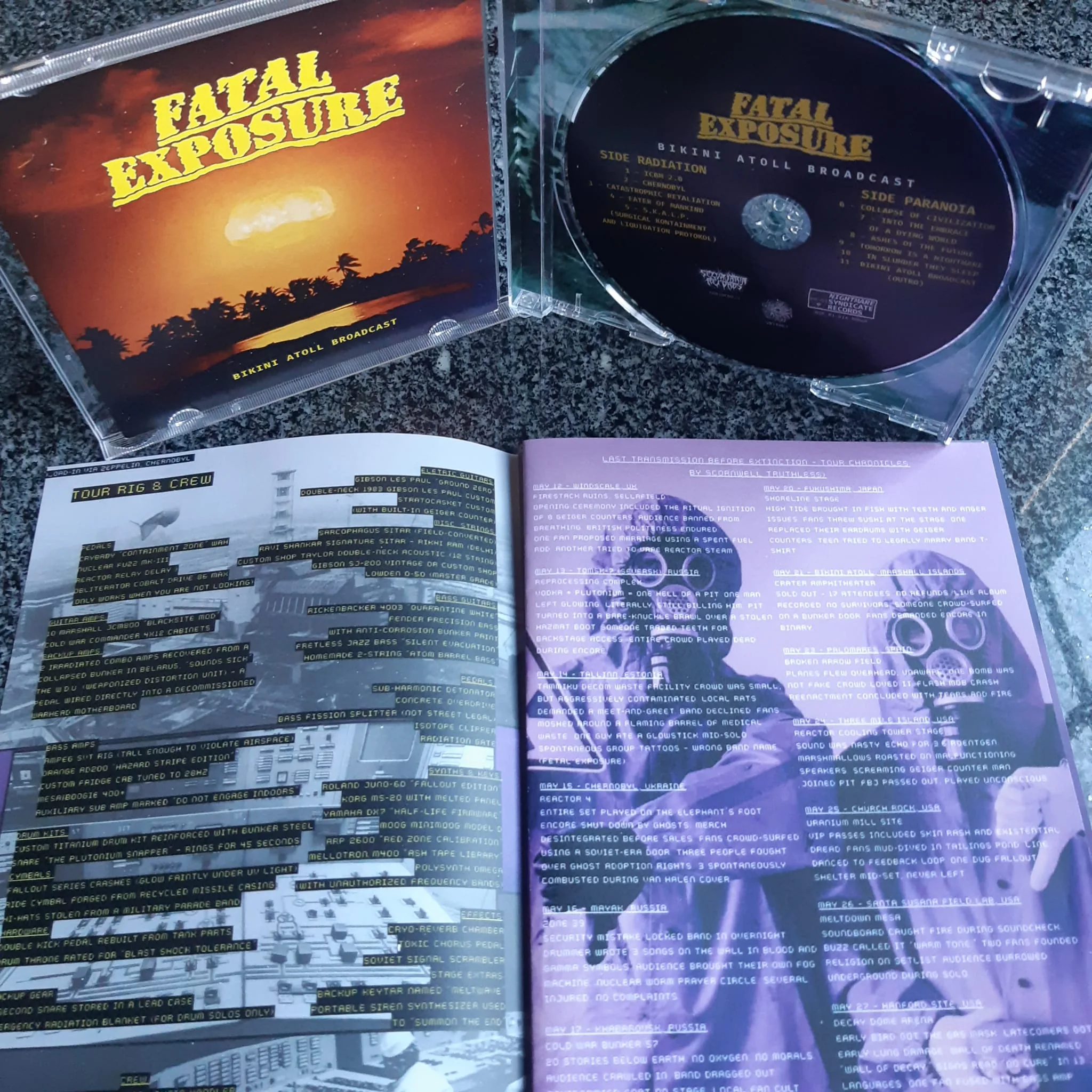 Disc and booklet, Bikini Atoll Broadcast, exhibit 3