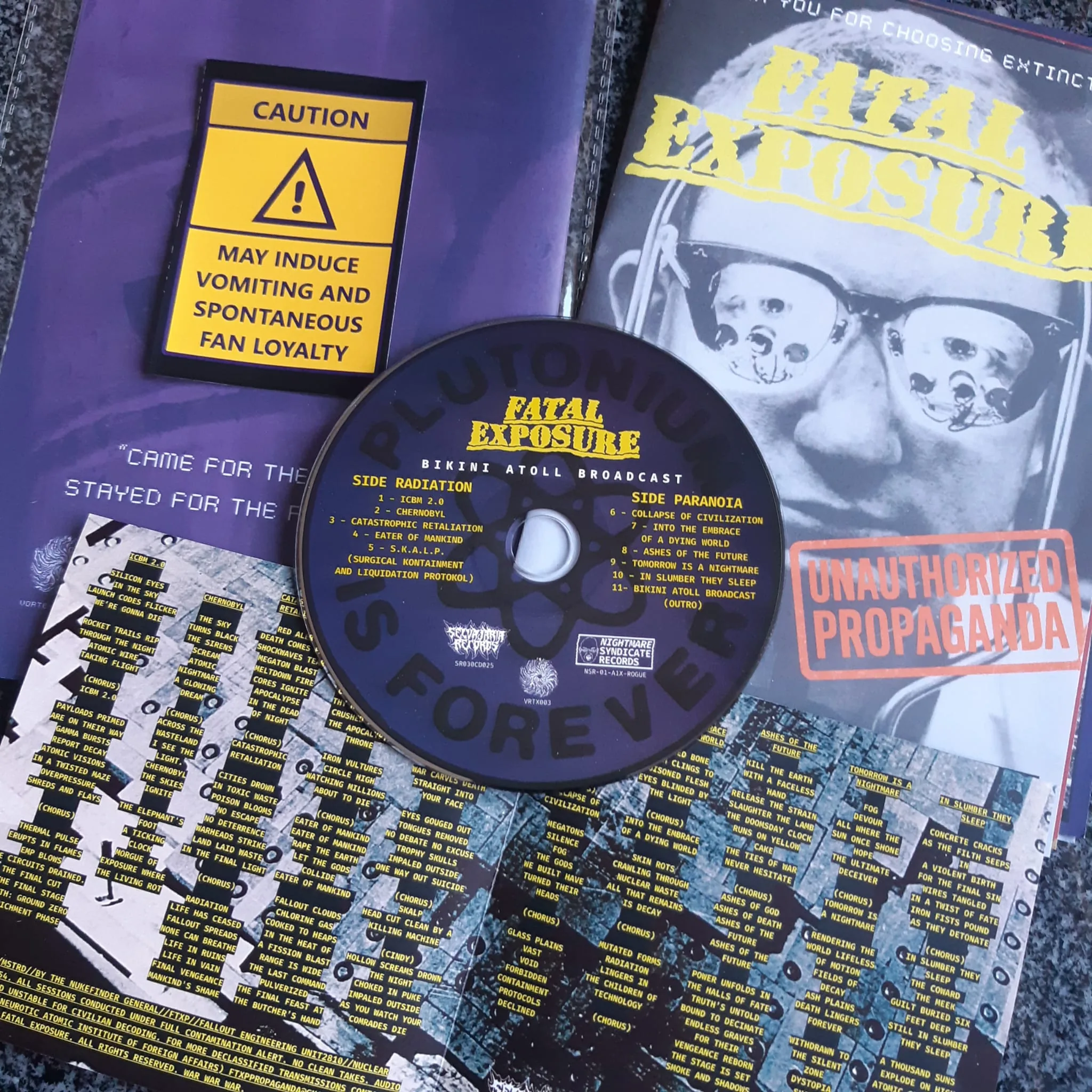 Disc and booklet, Bikini Atoll Broadcast, exhibit 4